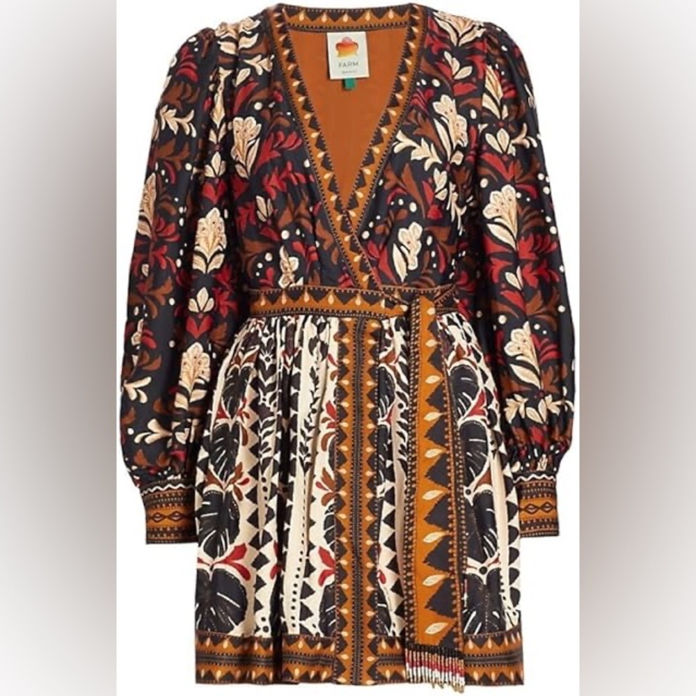 FARM Rio Multicolor Patterned Dress